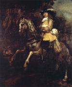 REMBRANDT Harmenszoon van Rijn Portrait of Frederik Rihel on Horseback oil painting